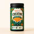 Sovvi Creatine Monohydrate bottle on a cream background